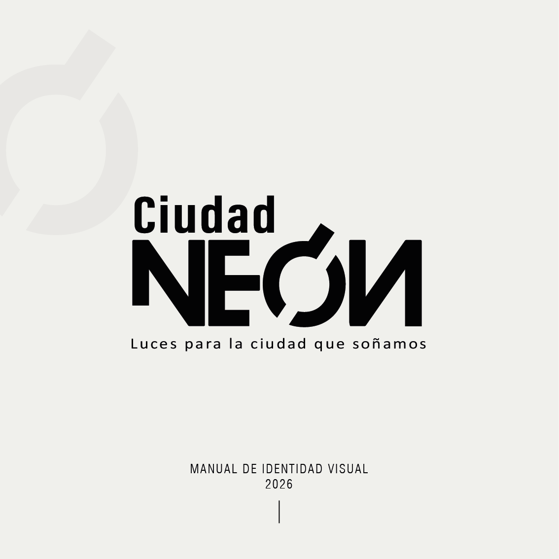 Manual de identidad visual de Ciudad Neón — portada
