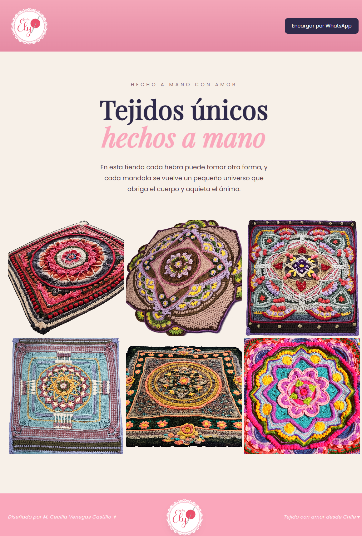 Página de inicio de Tejidos Ely